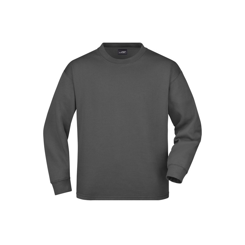 Sweatshirt with round neckline