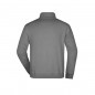 Sweatshirt with stand-up collar and short zip