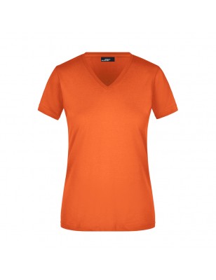 Waisted V-neck T-shirt