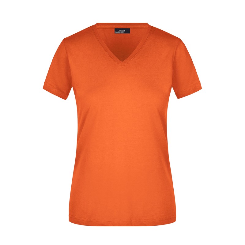 Waisted V-neck T-shirt