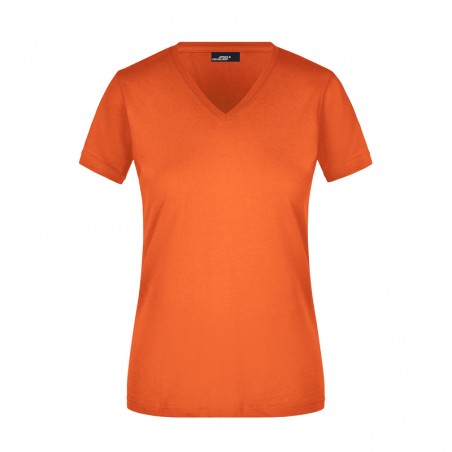 Waisted V-neck T-shirt