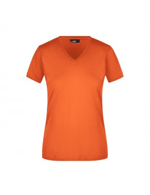 Waisted V-neck T-shirt