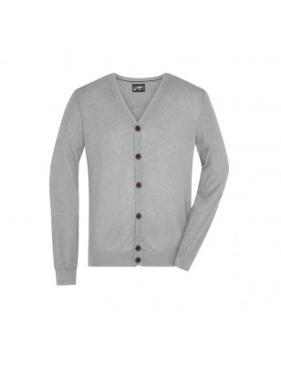 High-quality cardigan with silk/cashmere content