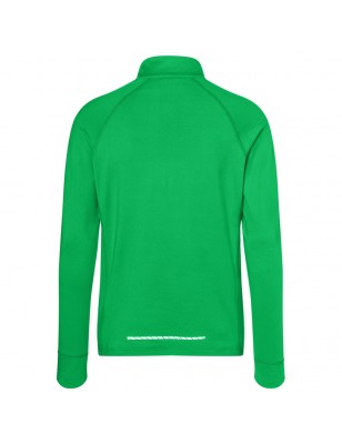 Long-sleeved zipped T-shirt for sports and leisure