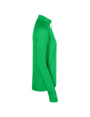 Long-sleeved zipped T-shirt for sports and leisure