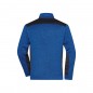 Easy-care knitted fleece troyer in material mix