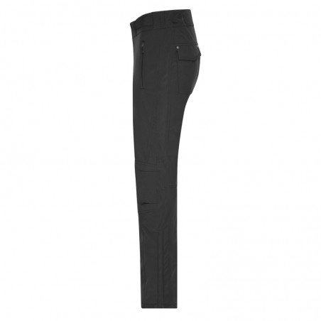 Elastic, padded softshell pants