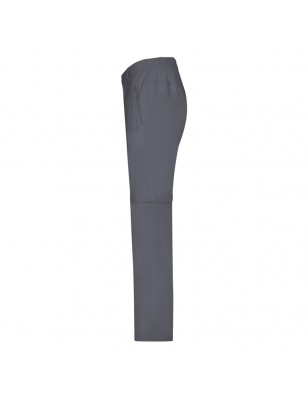 Stretch pants with removable zip-off lower legs