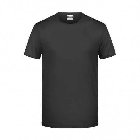 Men's T-shirt with trendy roll hem