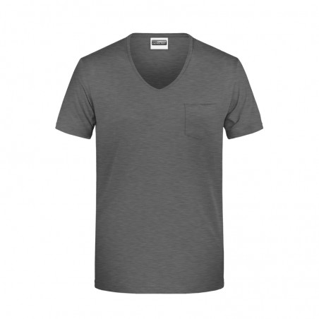 Men's T-shirt with fashionable breast pocket