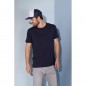 Men's T-shirt with trendy roll hem