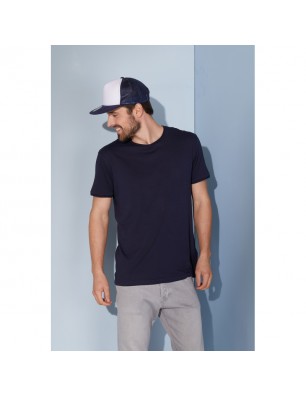 Men's T-shirt with trendy roll hem