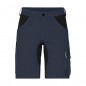 Specialized work shorts with slim profile, with elastic insets and functional details