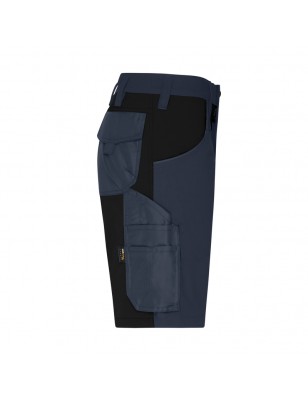 Specialized work shorts with slim profile, with elastic insets