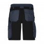 Specialized work shorts with slim profile, with elastic insets and functional details