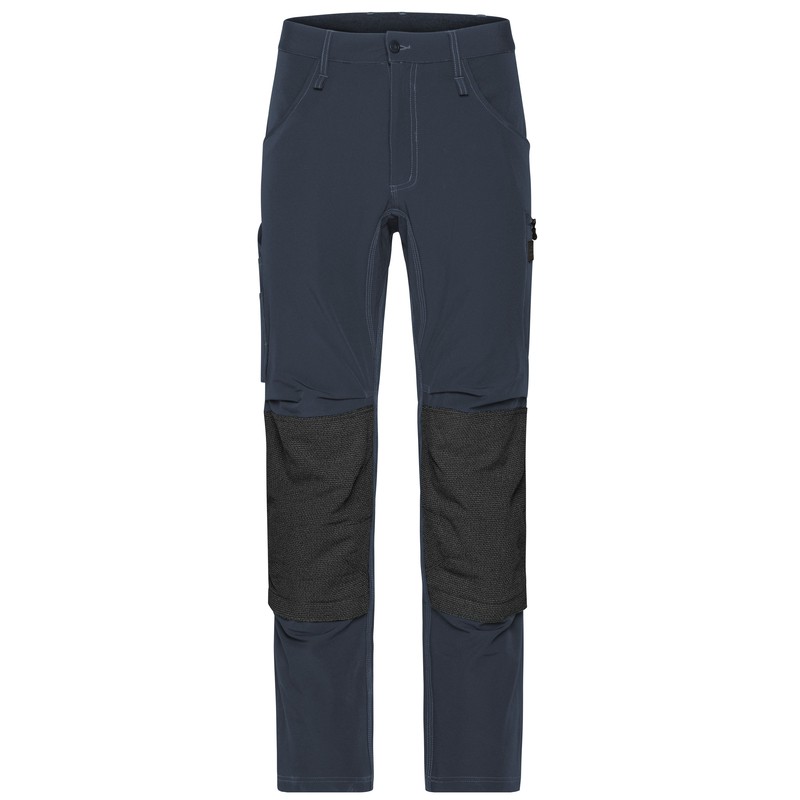 Modern work pants in slim profile with functional details