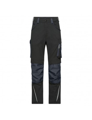 Specialized work pants in slim profile with functional details