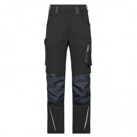 Specialized work pants in slim profile with functional details