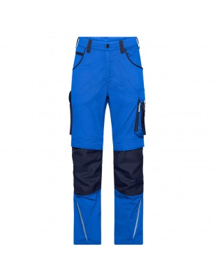Specialized work pants in slim profile with functional details