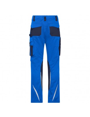 Specialized work pants in slim profile with functional details