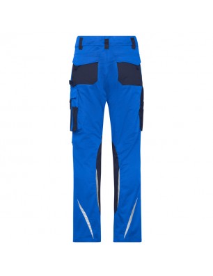 Specialized work pants in slim profile with functional details