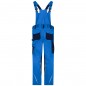 Specialized workwear pants with bib, with functional details and flexibly adjustable elastic waistband