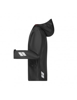 Practical unisex rain jacket to draw over, versatile
