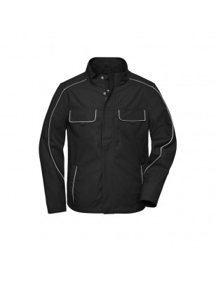 Professional, light softshell jacket in 'classic' look with high-quality details
