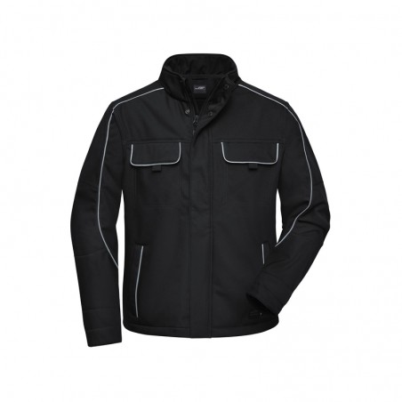 Professional, light softshell jacket in 'classic' look with high-quality details