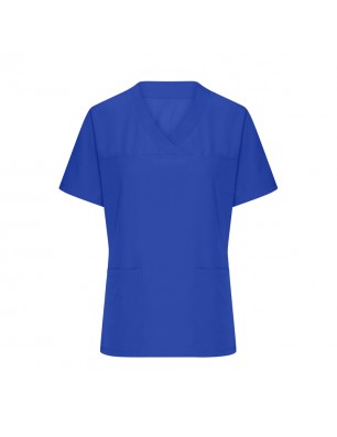 Elastic tunic with V-neck