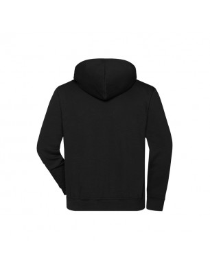 Hooded sweatshirt with zip