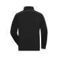 Sweatshirt with stand-up collar, zip and contrasting piping