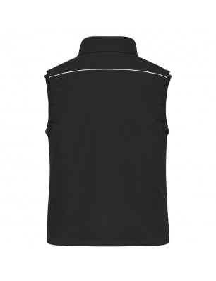 Professional, light softshell vest in 'classic' look with