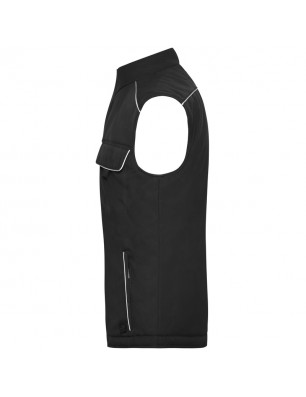 Professional softshell vest with warm inner lining and