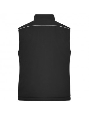 Professional softshell vest with warm inner lining and