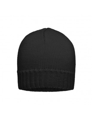 Tight-fitting knitted cap with ribbed border