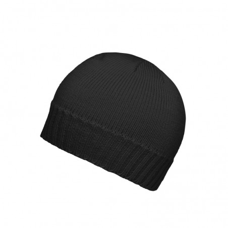 Tight-fitting knitted cap with ribbed border