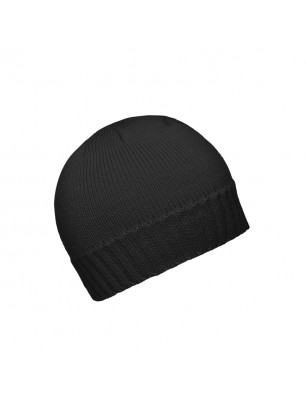 Tight-fitting knitted cap with ribbed border