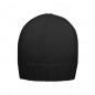 Tight-fitting knitted cap with ribbed border