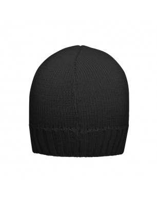 Tight-fitting knitted cap with ribbed border