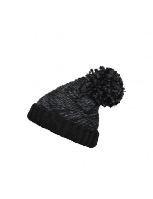 Casual cap with extra-large pompon