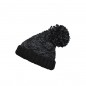 Casual cap with extra-large pompon