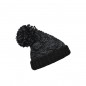 Casual cap with extra-large pompon