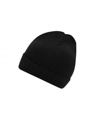 Knitted promotion beanie with brim