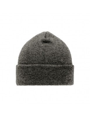 Melange knitted beanie with brim