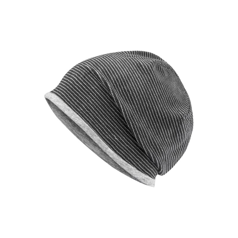 Stretch fleece beanie with contrasting border