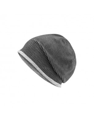 Stretch fleece beanie with contrasting border