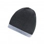 Stretch fleece beanie with contrasting border