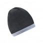 Stretch fleece beanie with contrasting border