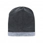 Stretch fleece beanie with contrasting border